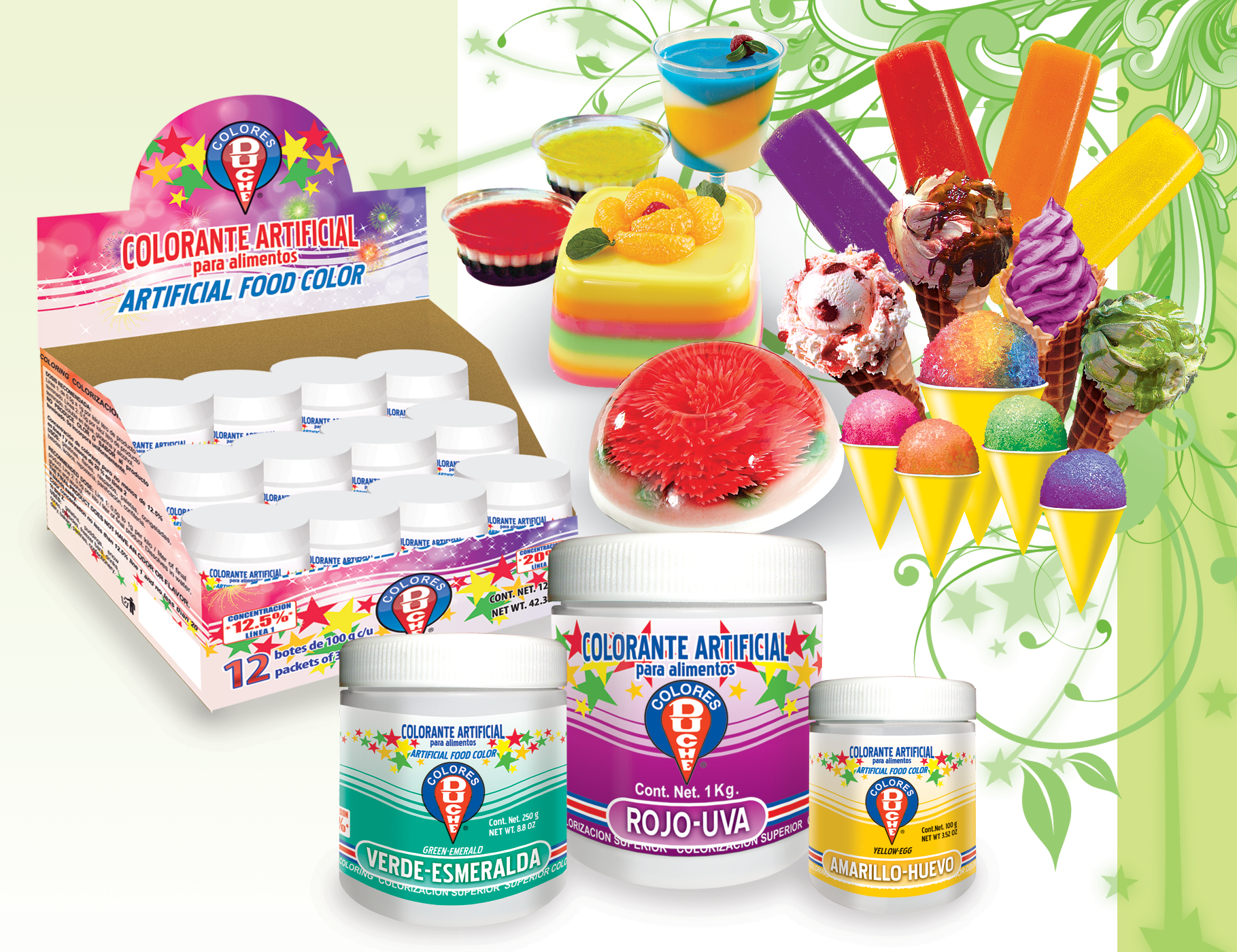 Colorante en polvo, LINEA 1