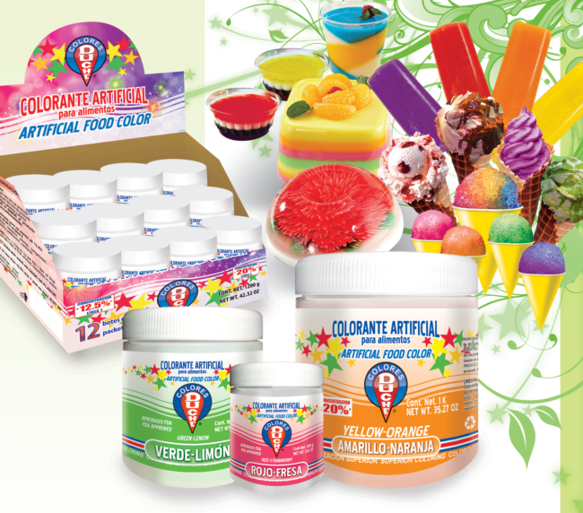 Colorante en polvo, LINEA 2 FDA