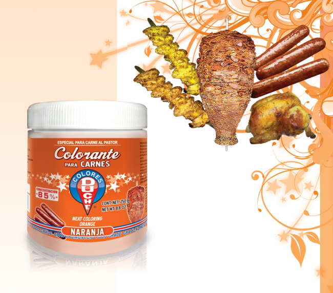 Colorante en polvo para carnes