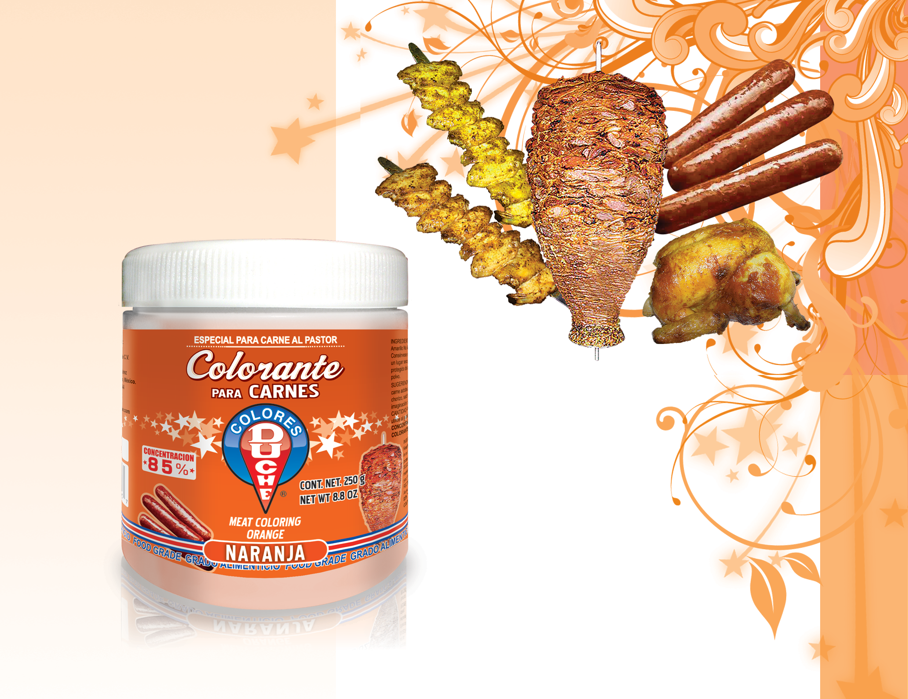 Colorante en polvo para carnes