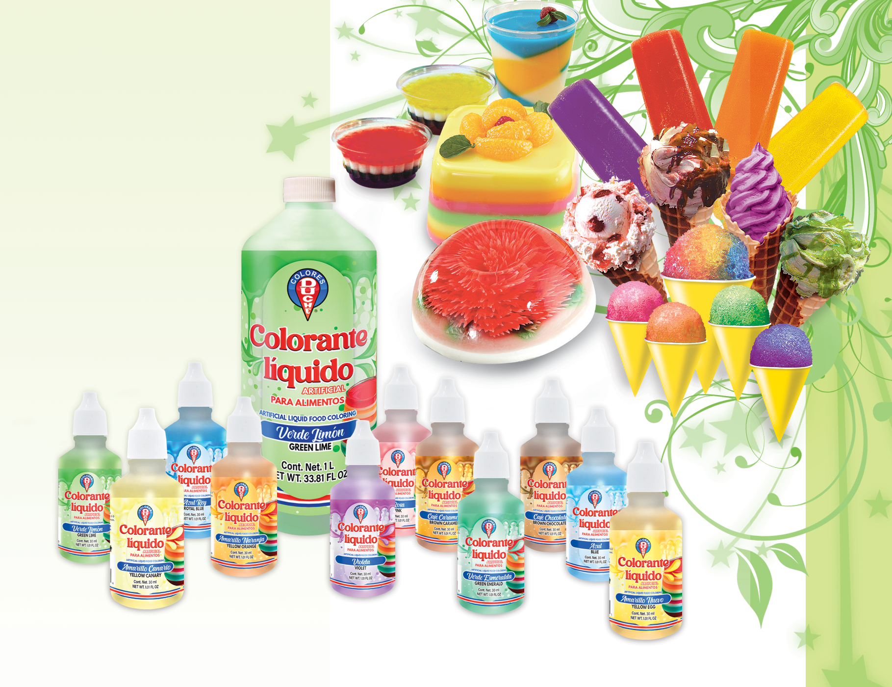 Colorantes líquidos