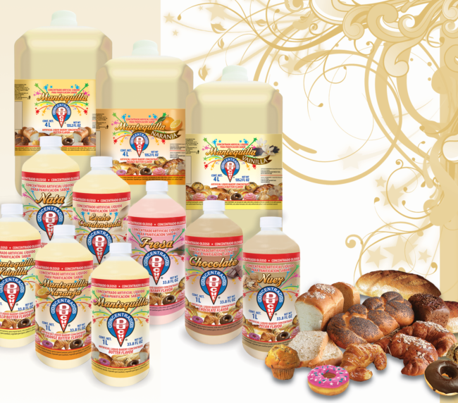 Concentrados oleosos para panificación (sabor, color y aroma)