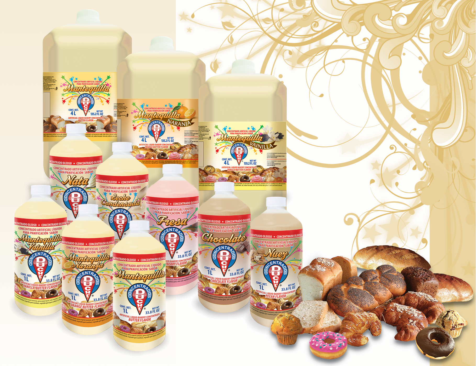 Concentrados oleosos para panificación (sabor, color y aroma)