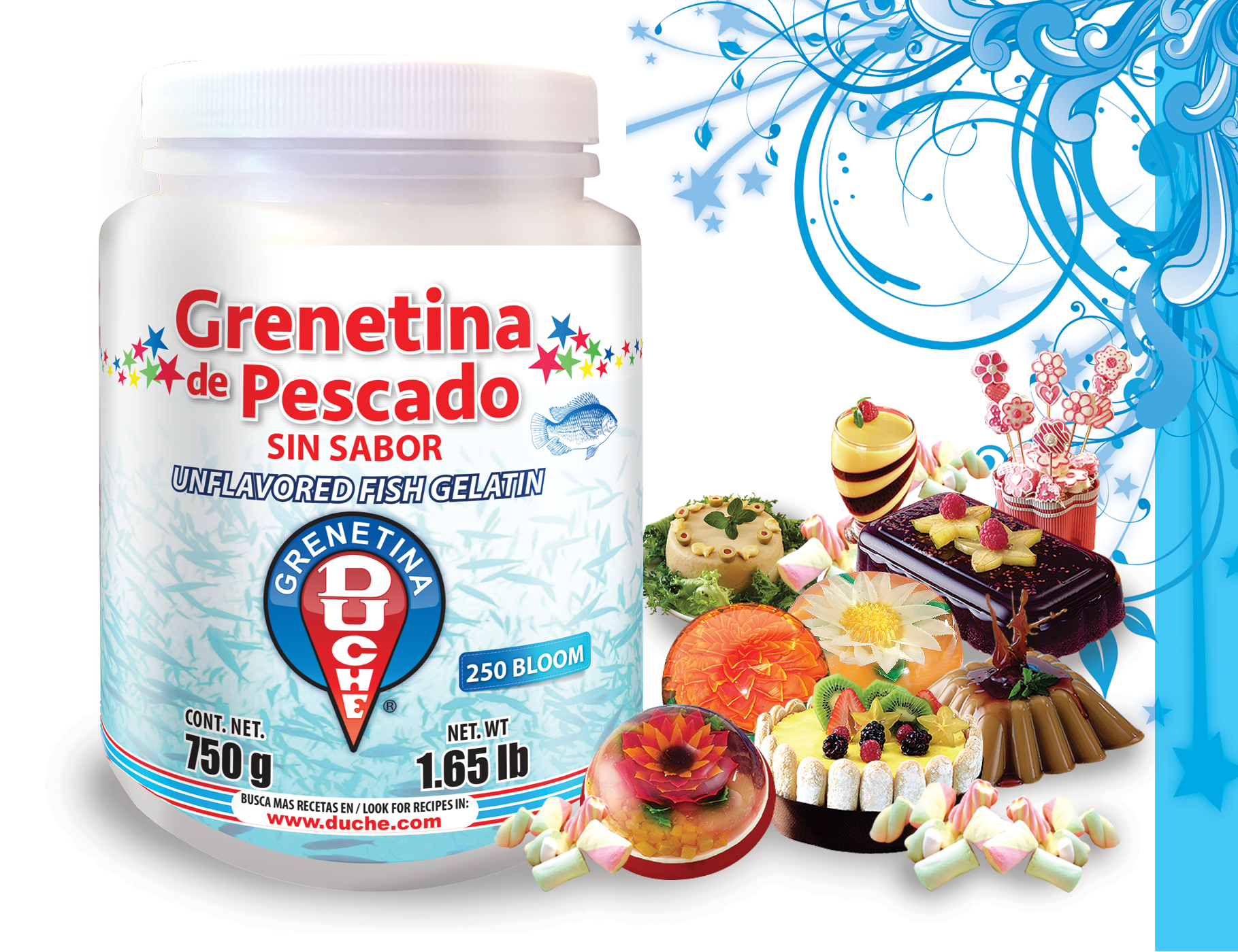 Grenetina de pescado