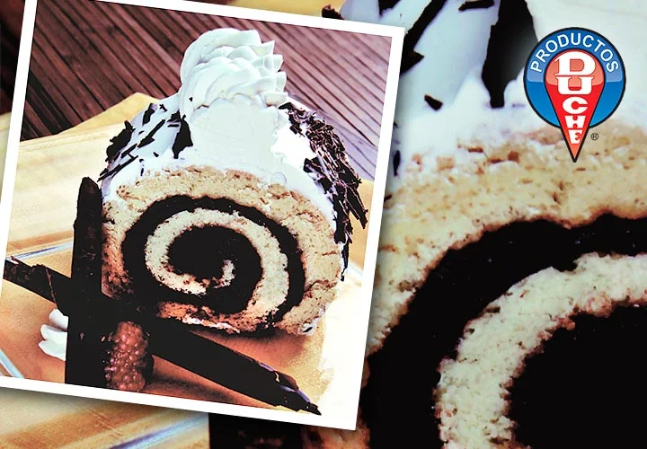 Brazo gitano relleno de chocolate