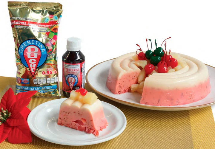 Cremosa de frambuesa con betabel y piña