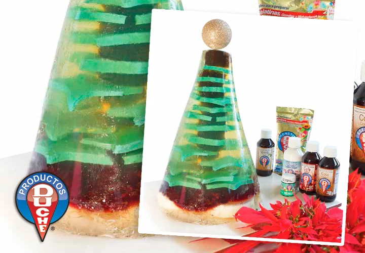 Gelatina árbol navideño