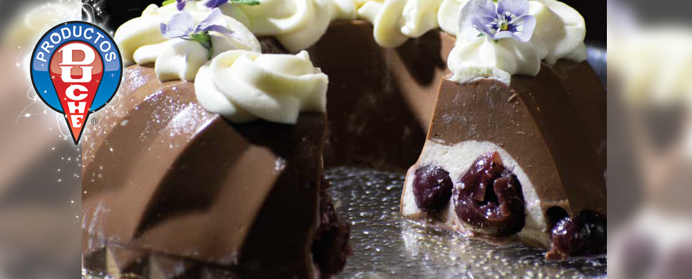 Gelatina de Chocolate amargo y Cerezas