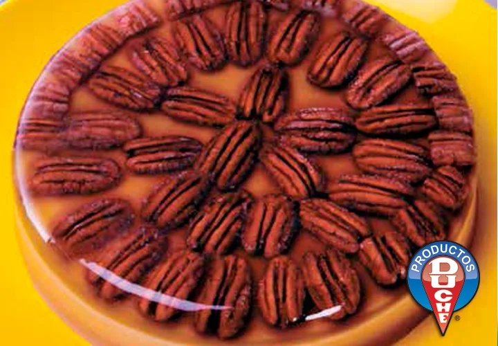 Gelatina de dulce de leche y nuez