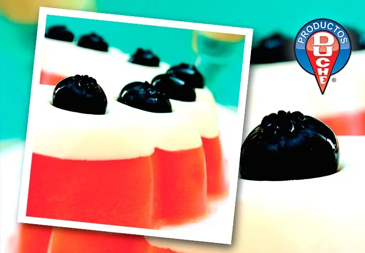 Gelatina de moras y naranja