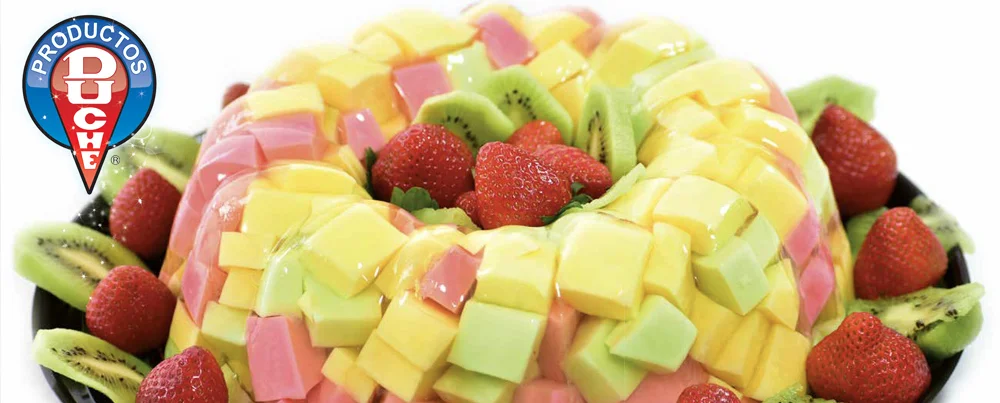 Gelatina inversa con Fruta