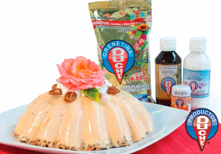 Gelatina navideña con queso